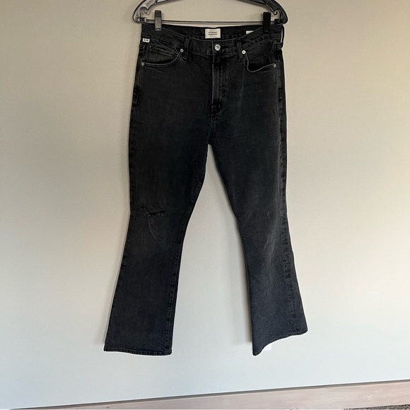 Citizens of Humanity Lilah High Rise Bootcut Long Jeans Anthem Black Denim 29 - Picture 4 of 16